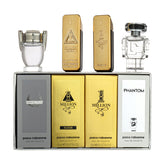 Paco Rabanne 4PCS Miniature Gift Set - Phantom 5ML EDT Spray + Invictus 5ML EDT Spray + 1 Million Elixir 5ML Parfum Intense Spray + 1 Million 5ML EDT Spray (Men)